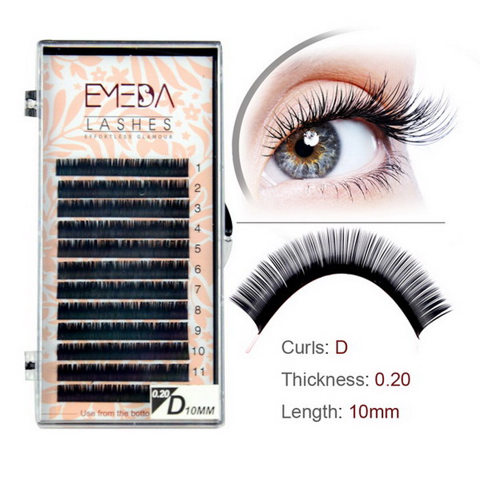 Different synthetic silk eyelash extensionsSN112